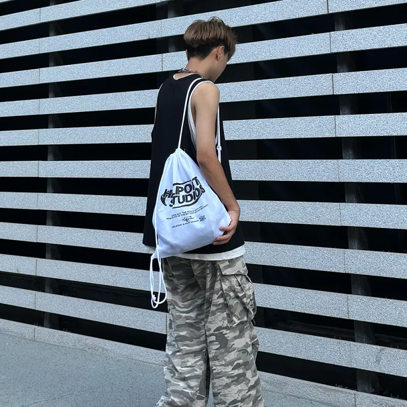 HELIPORT 420D Polyester Backpack Regular Unisex White/Black-5