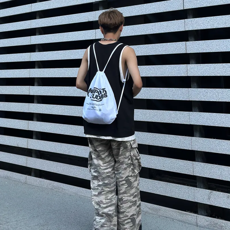HELIPORT 420D Polyester Backpack Regular Unisex White/Black-6
