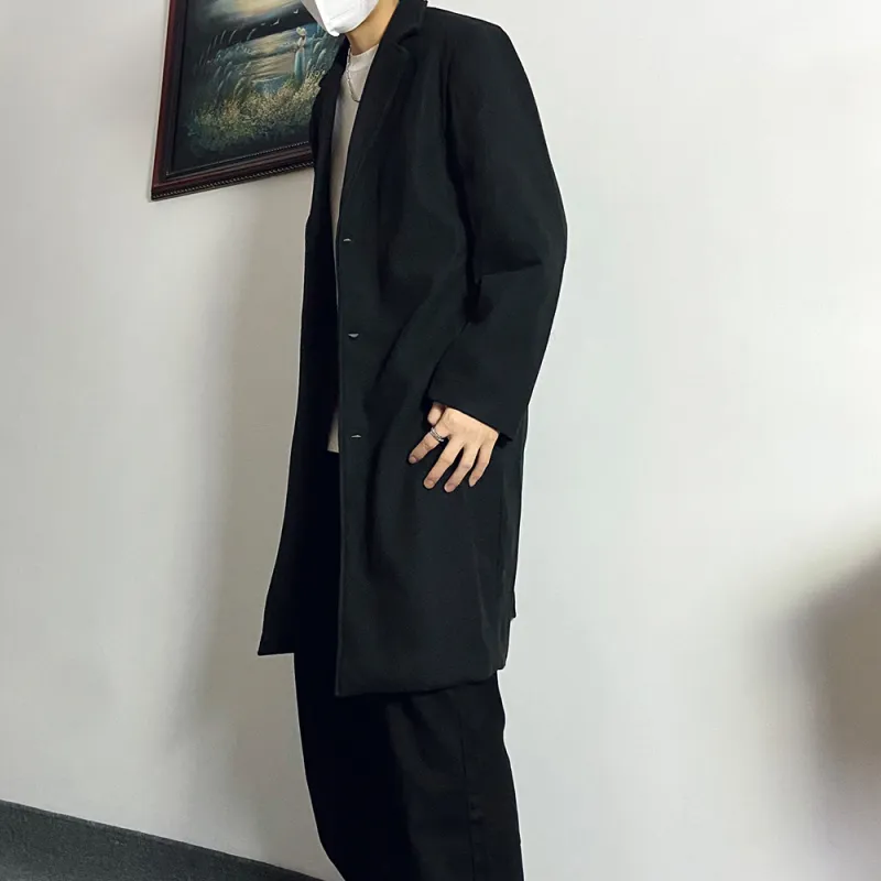 HELIPORT Trench Coat Unisex Black-4