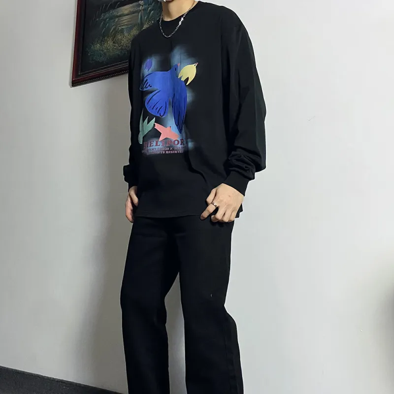 HELIPORT Long Sleeved T Shirt Unisex Black-5