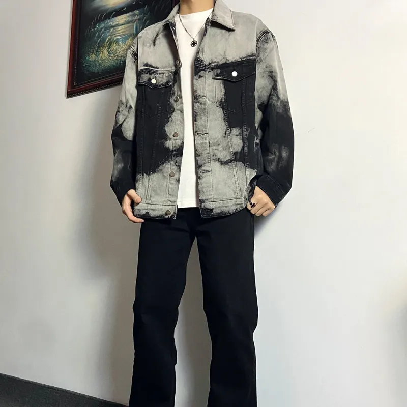HELIPORT Denim Jacket Unisex Black Gray Color-2
