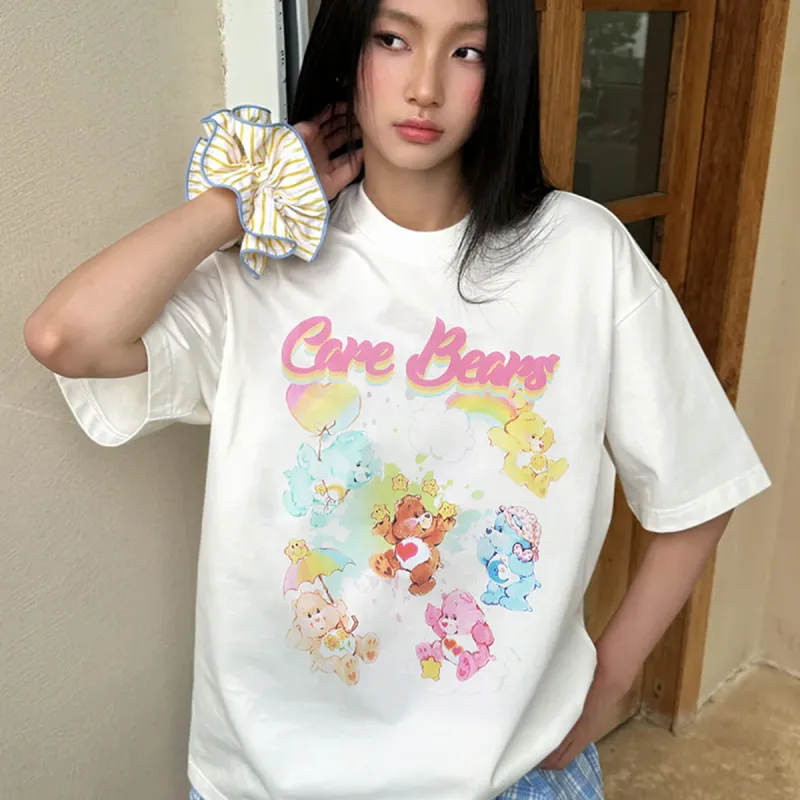 Carebears X HELIPORT T Shirts Unisex White-5