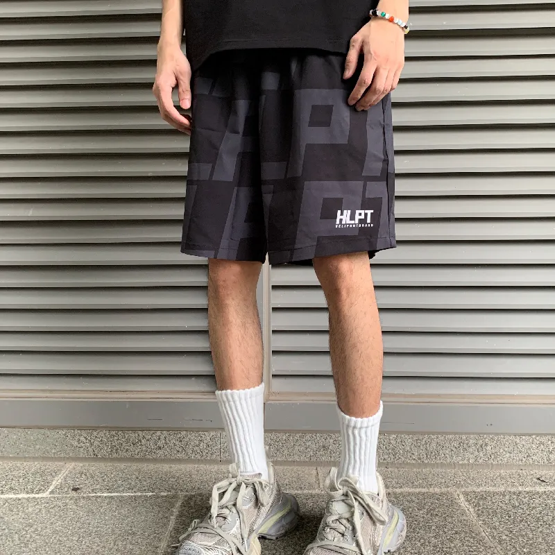 HELIPORT Casual Shorts Unisex Black-6