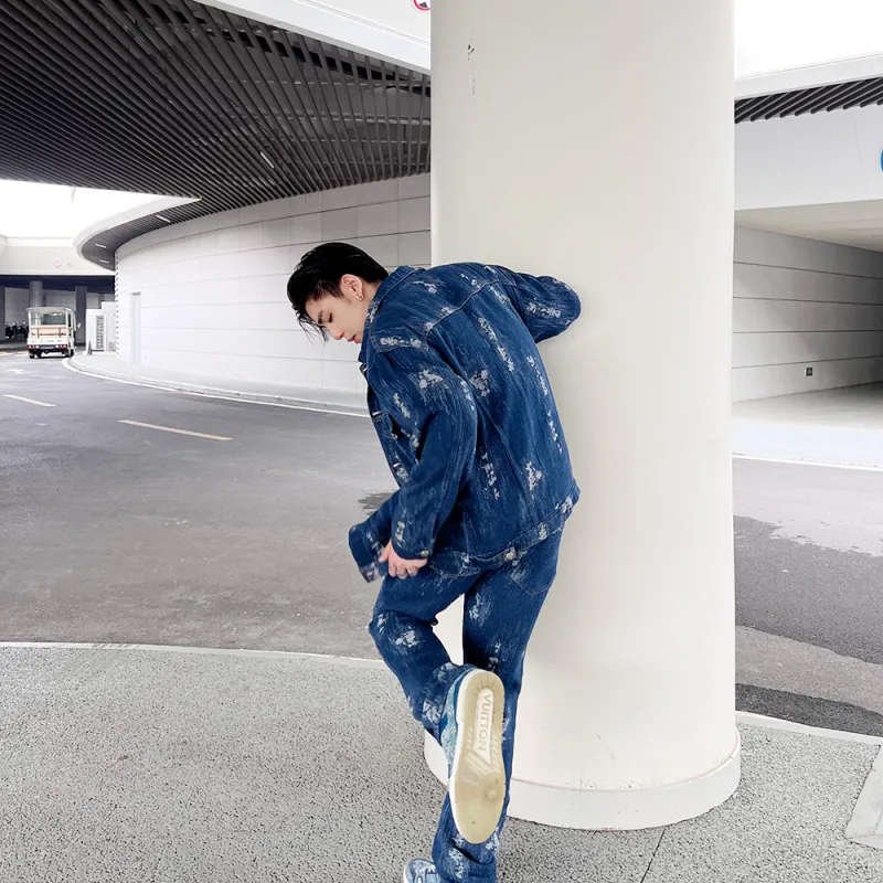 HELIPORT Jeans Spring And Autumn Unisex-5