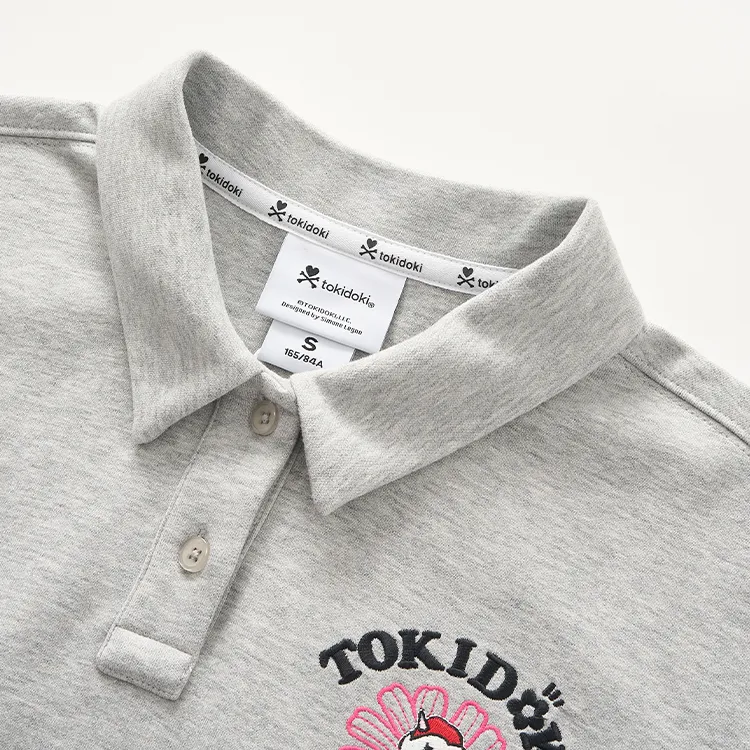 Tokidoki Polo Shirts Women's Heather Gray-4