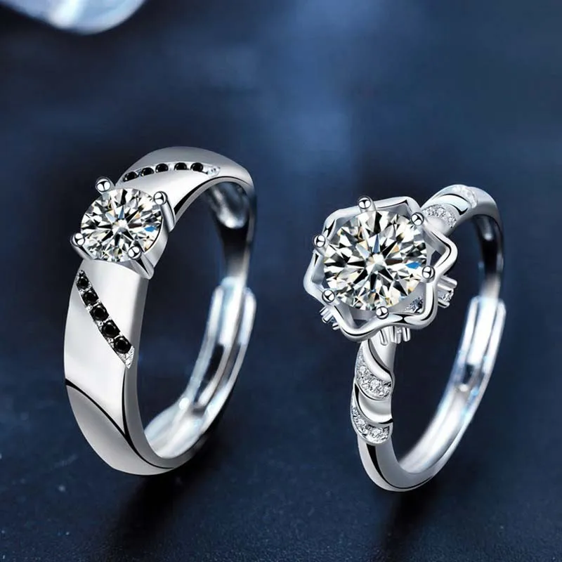 Lockstarfy Moissanite Rings Unisex-3