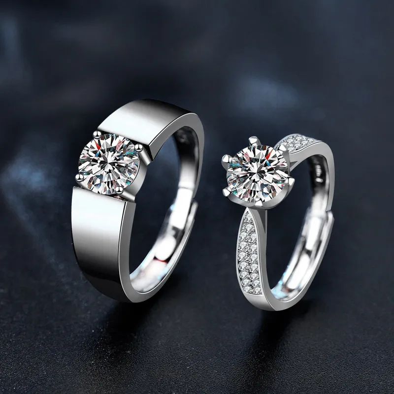 Lockstarfy Moissanite Rings Unisex-1