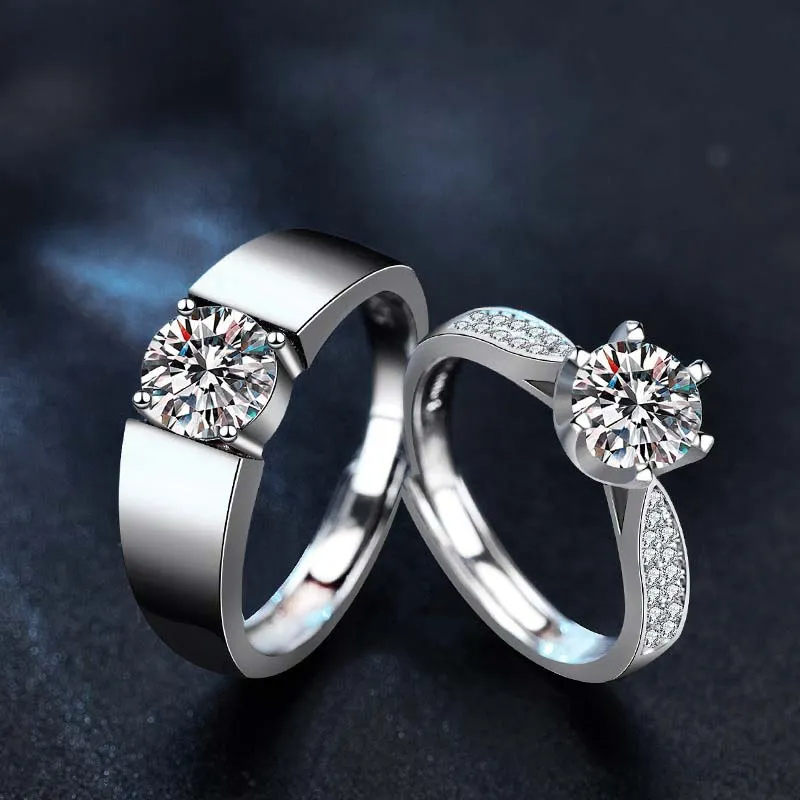 Lockstarfy Moissanite Rings Unisex-3