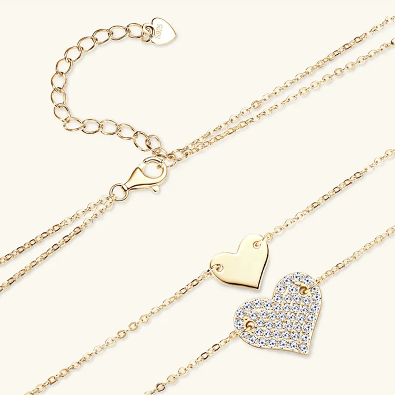 Lockstarfy Moissanite 925 Sterling Silver Necklaces Women's-3