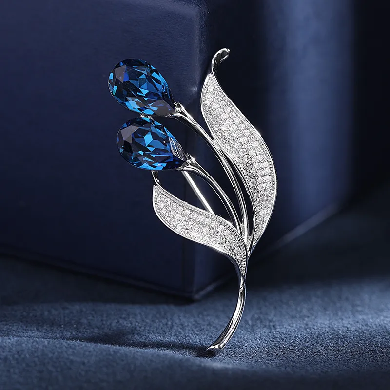 Lockstarfy Eco Friendly Copper Brooches Women's Blue-1