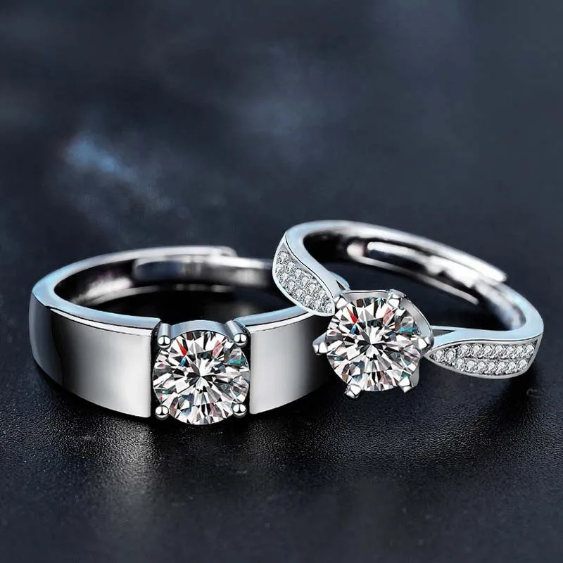 Lockstarfy Moissanite Rings Unisex-2