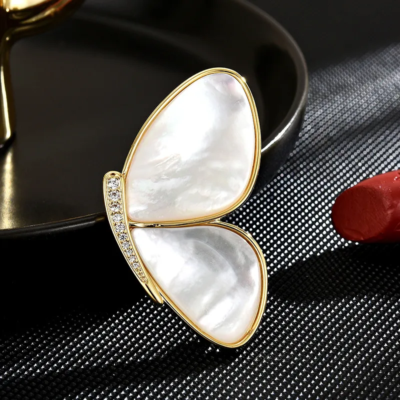 Lockstarfy Mother Of Pearl Brooches Women's-1