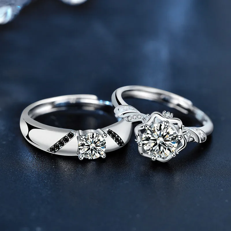 Lockstarfy Moissanite Rings Unisex-1