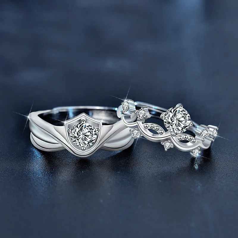 Lockstarfy Moissanite Rings Unisex-1