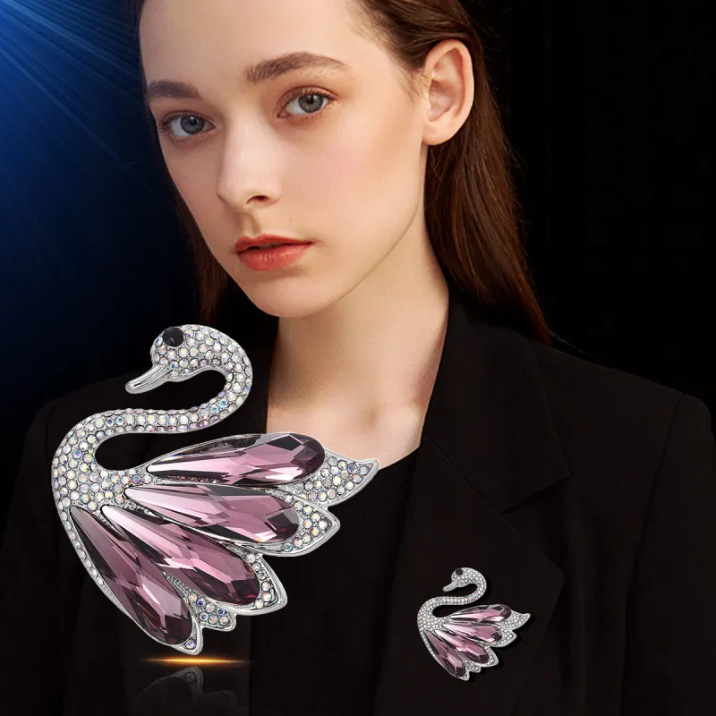 Lockstarfy Austrian Crystal Brooches Women's-1