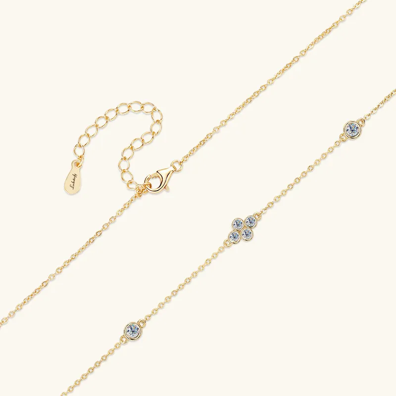 Lockstarfy Moissanite 925 Sterling Silver Necklaces Women's-7