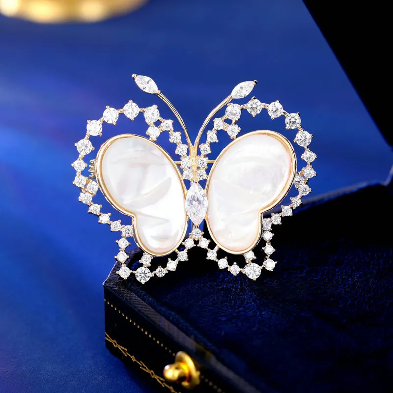 Lockstarfy Mother Of Pearl Brooches Women's-8