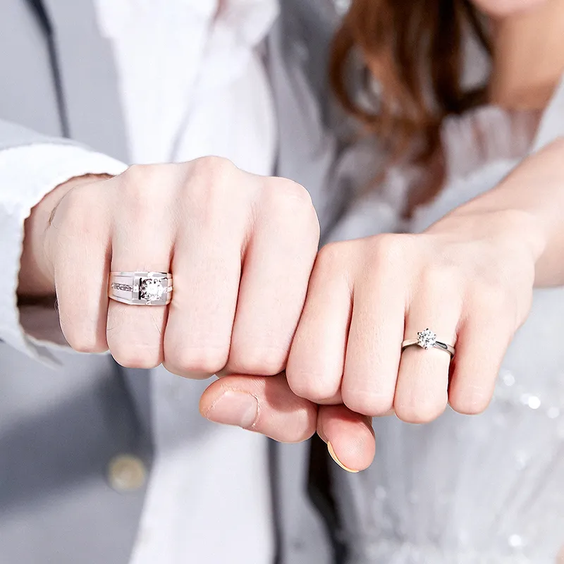 Lockstarfy Moissanite Rings Unisex-1