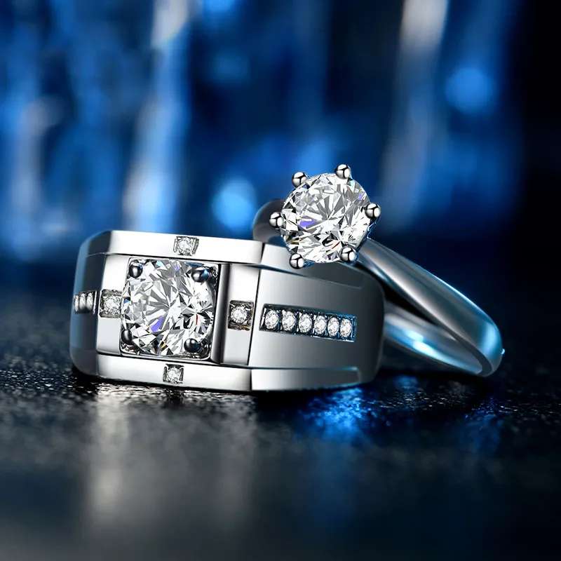 Lockstarfy Moissanite Rings Unisex-3