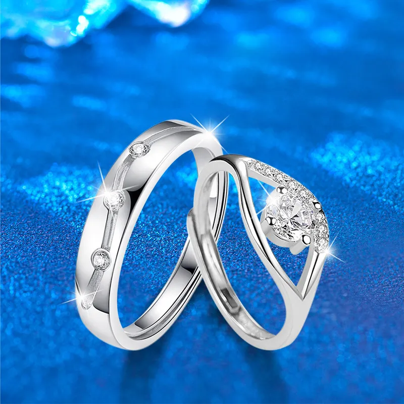 Lockstarfy Moissanite Rings Unisex-4