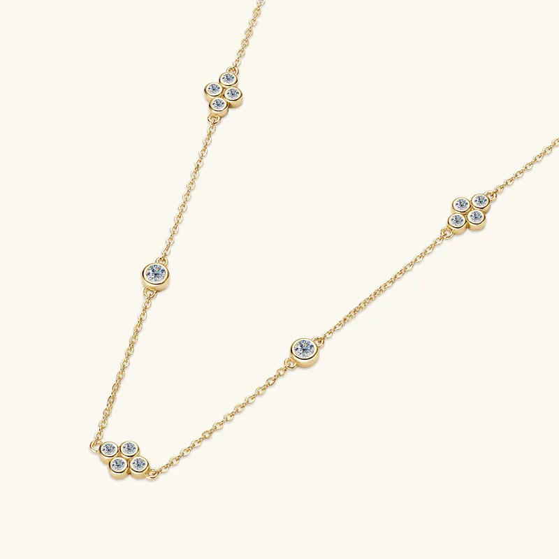 Lockstarfy Moissanite 925 Sterling Silver Necklaces Women's-5