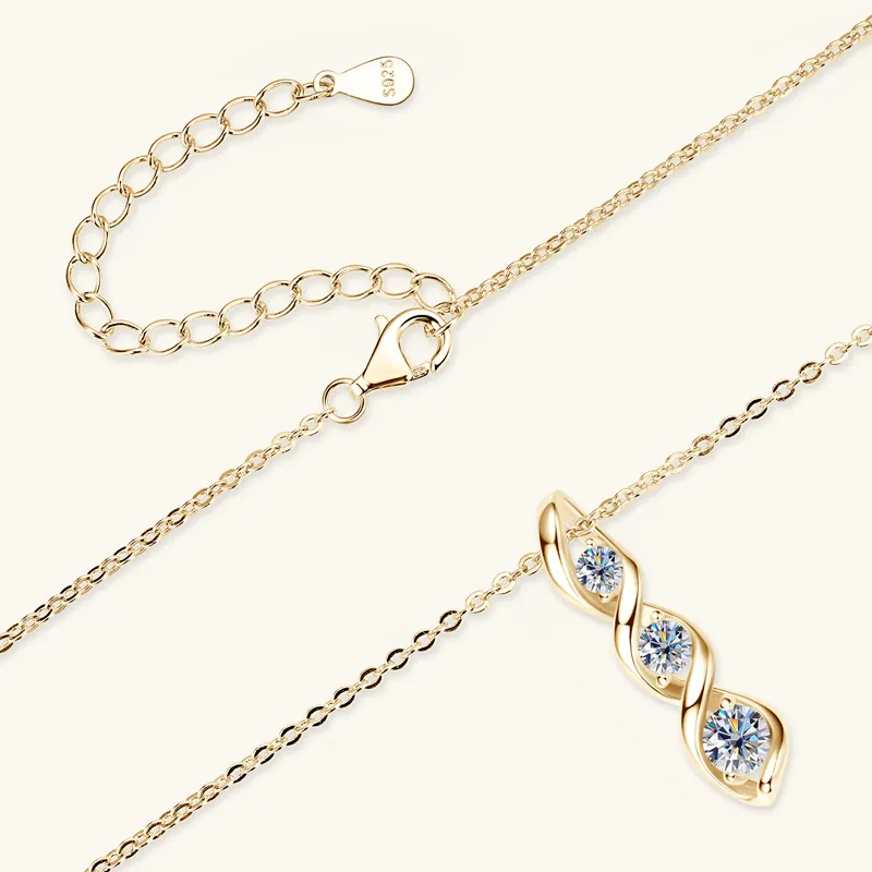 Lockstarfy Moissanite Necklaces Women's-4