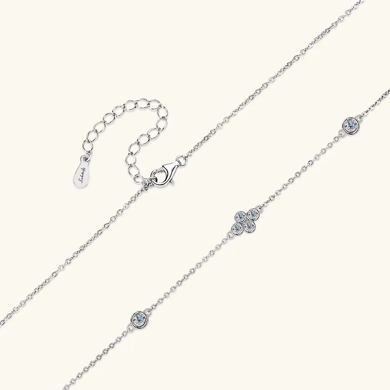 Lockstarfy Moissanite 925 Sterling Silver Necklaces Women's-1