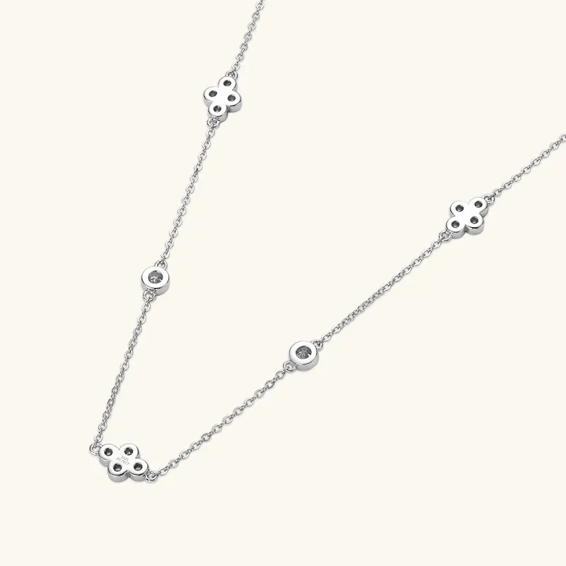Lockstarfy Moissanite 925 Sterling Silver Necklaces Women's-3