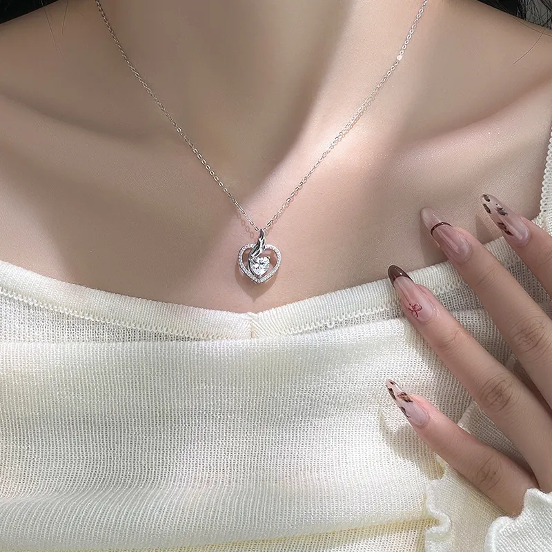 Lockstarfy Moissanite Necklaces Women's-4