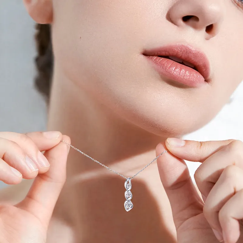 Lockstarfy Moissanite Necklaces Women's-2
