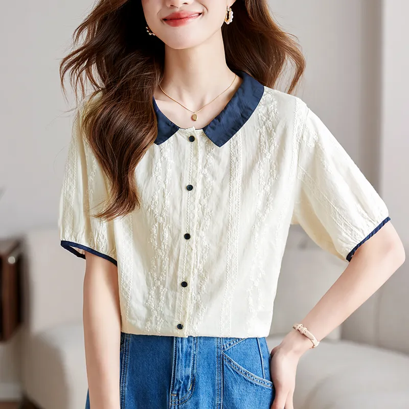 X MOOM Shirts Women's Beige-3