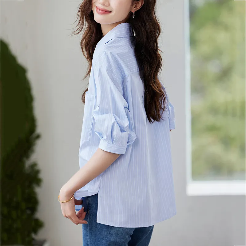 X MOOM Shirts Women's Blue-1