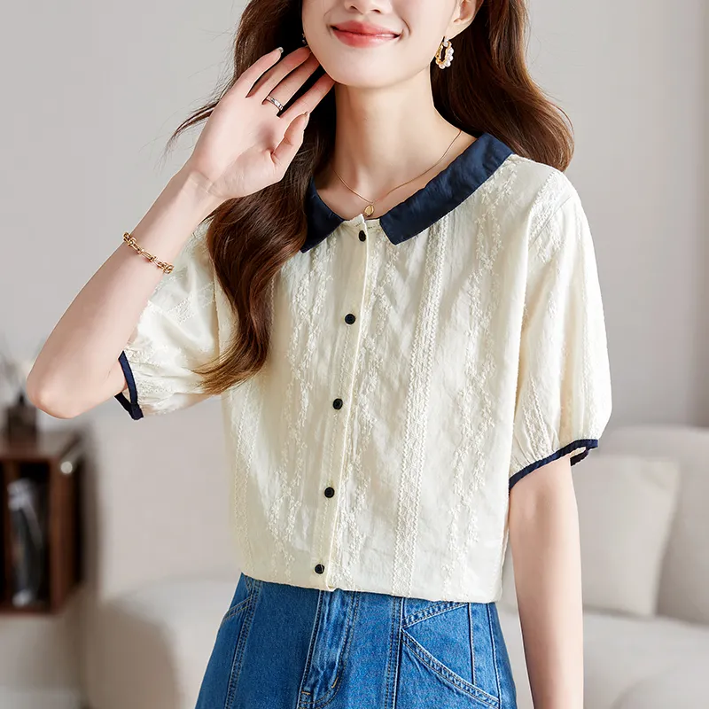 X MOOM Shirts Women's Beige-2