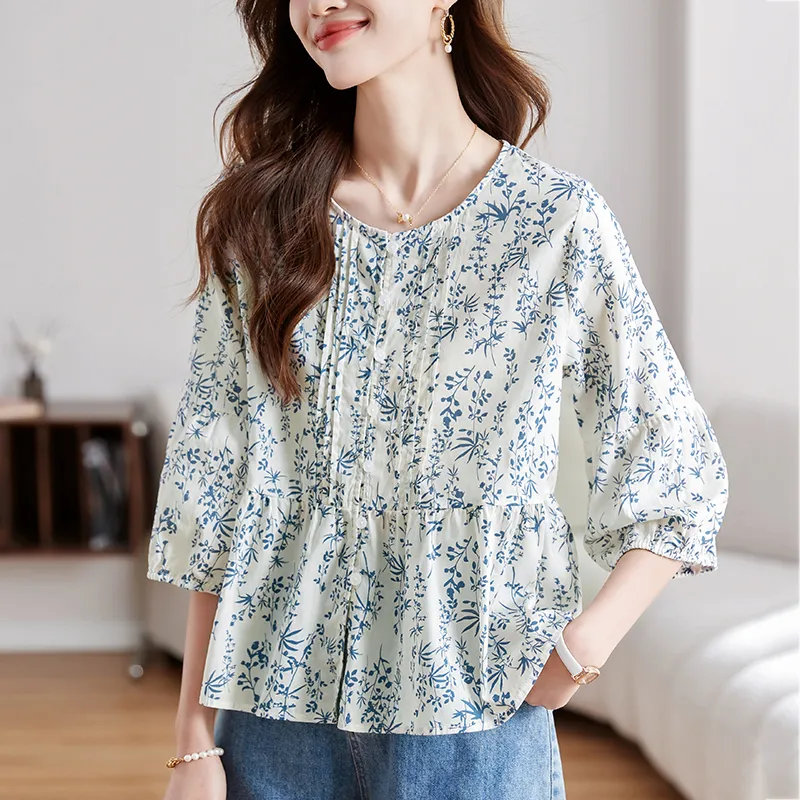 X MOOM Shirts Women's Blue-3