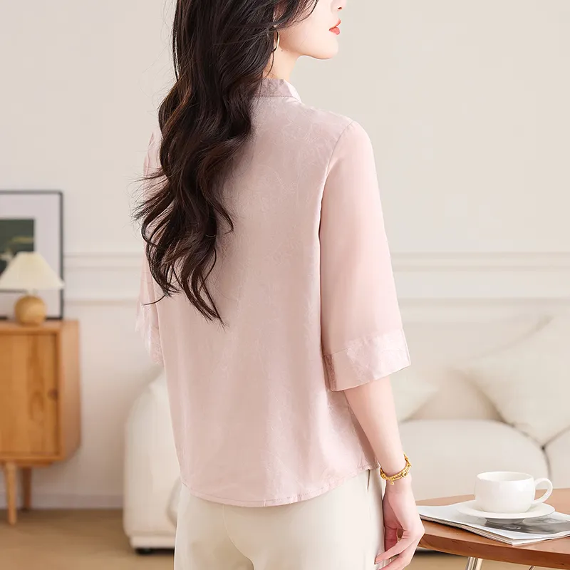 X MOOM T Shirts Women's Pink-1