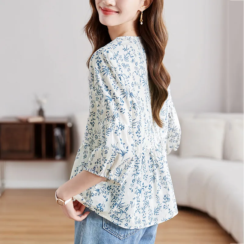 X MOOM Shirts Women's Blue-1
