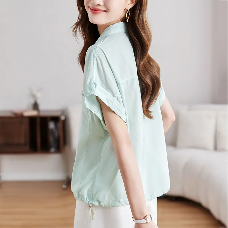 X MOOM Shirts Women's Lake Green-1