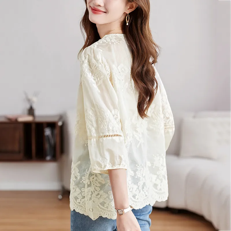 X MOOM Shirts Women's Beige-1