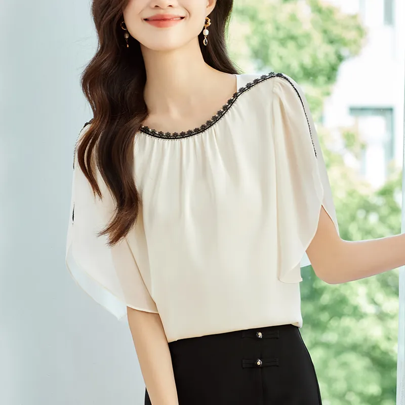X MOOM Shirts Women's Beige-3
