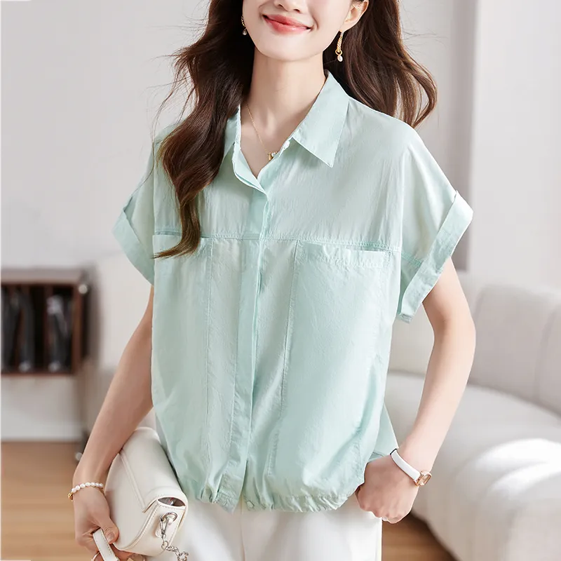 X MOOM Shirts Women's Lake Green-3