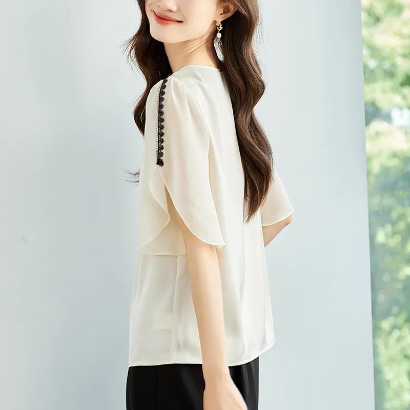 X MOOM Shirts Women's Beige-2
