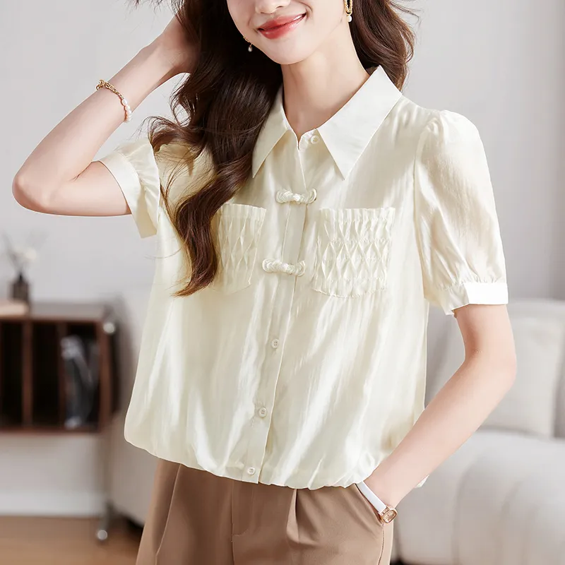 X MOOM Shirts Women's Beige-2