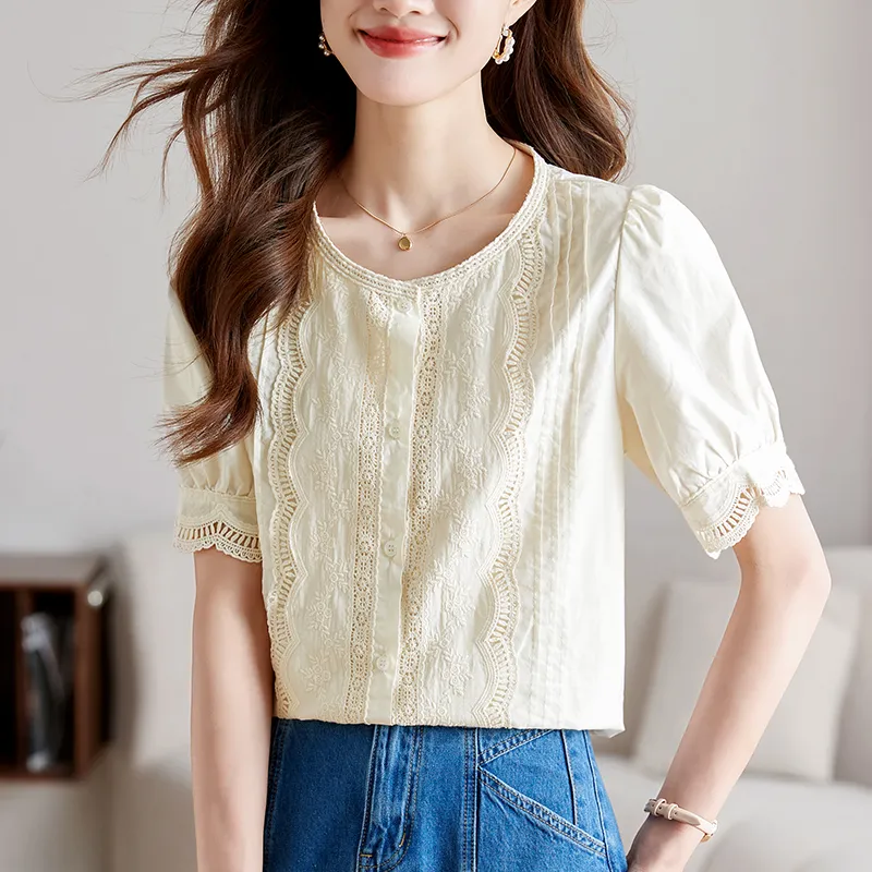 X MOOM Shirts Women's Beige-2