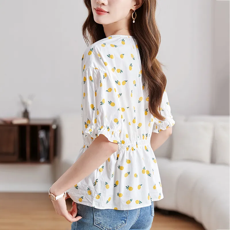 X MOOM Shirts Women's Mini Pineapple-1