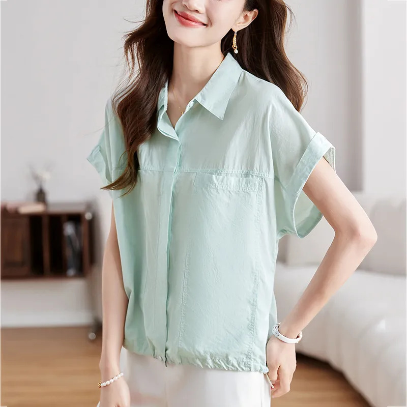 X MOOM Shirts Women's Lake Green-4