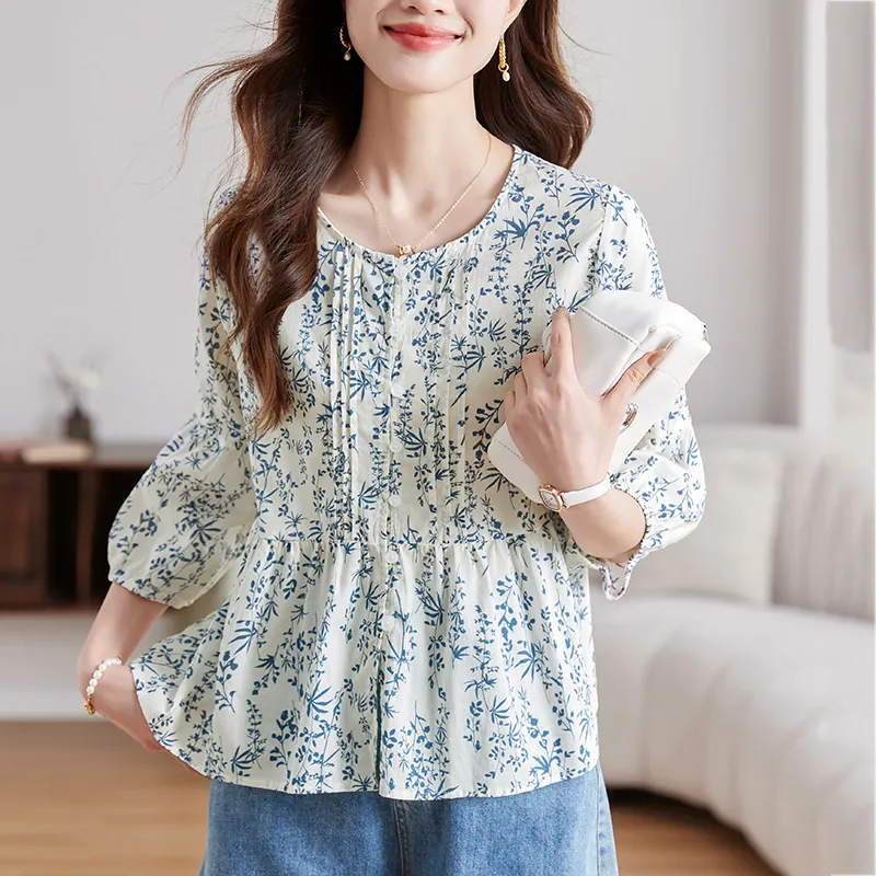 X MOOM Shirts Women's Blue-2