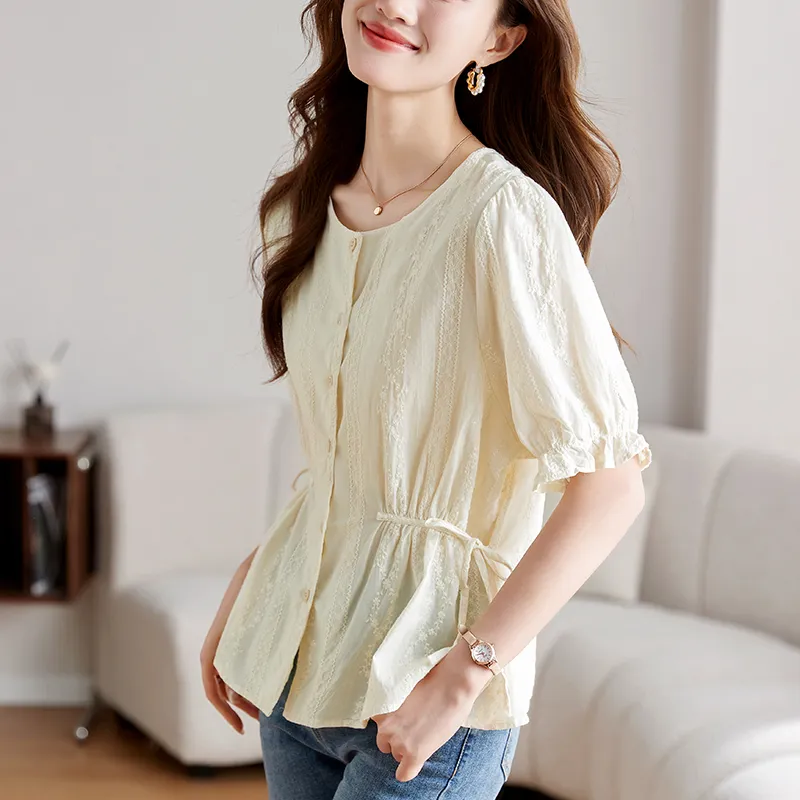 X MOOM Shirts Women's Beige-4