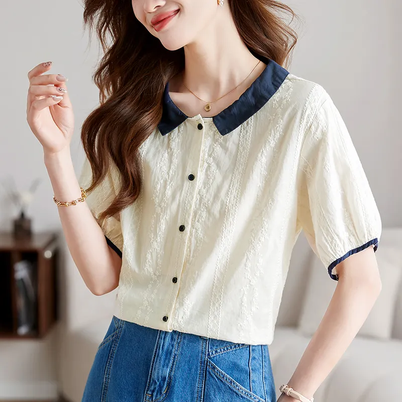 X MOOM Shirts Women's Beige-4
