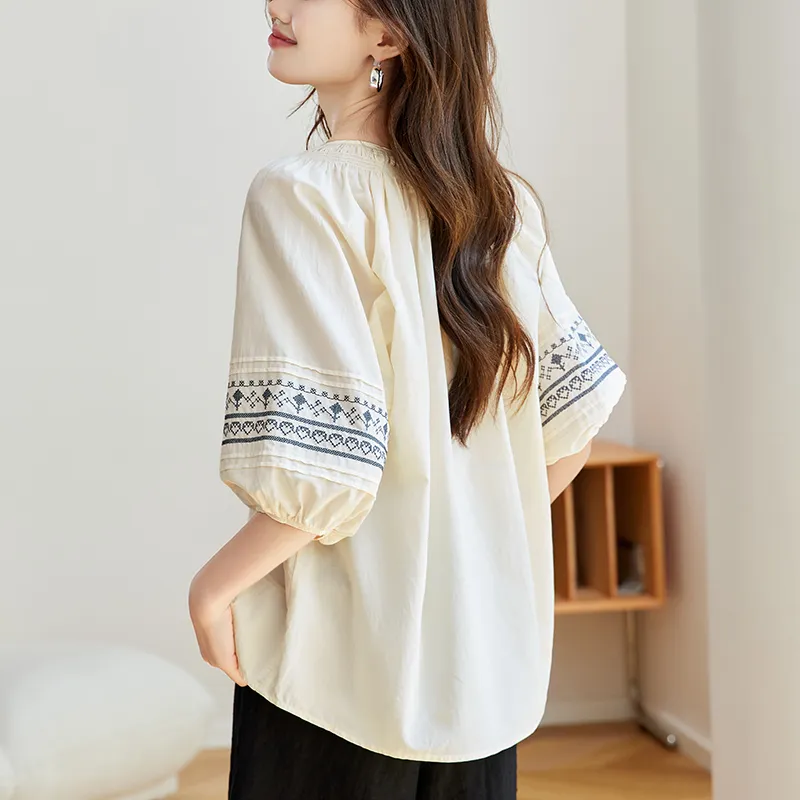 X MOOM Shirts Women's Beige-1
