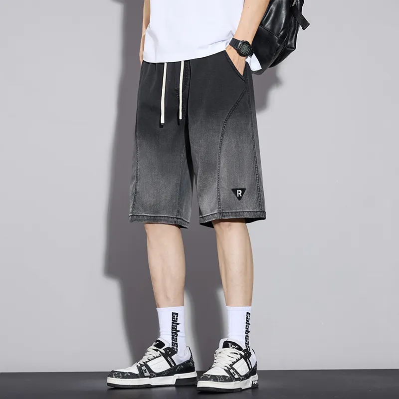 XIEXIELE Denim Shorts Men-7